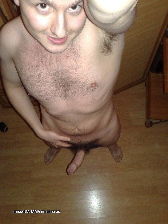 15P Horny amateur naughty gay guy showing his cock