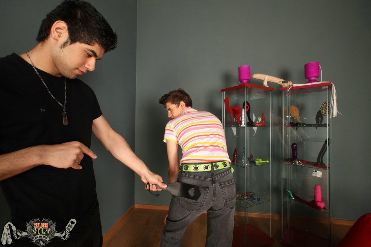 15P Exotic Latino guy gets his whip out and delivers gay ass spanking