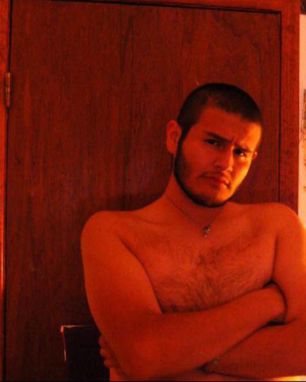 16P Horny big butch flashing his cock