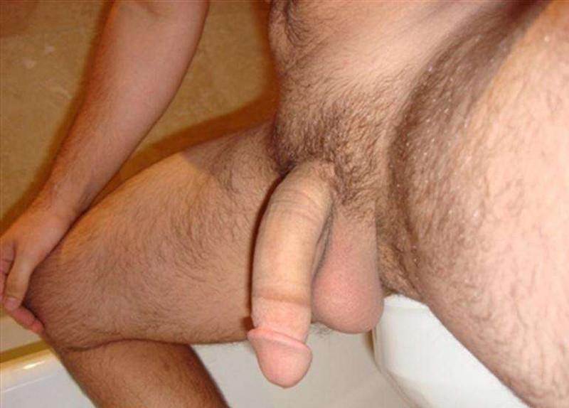16P Horny big butch flashing his cock