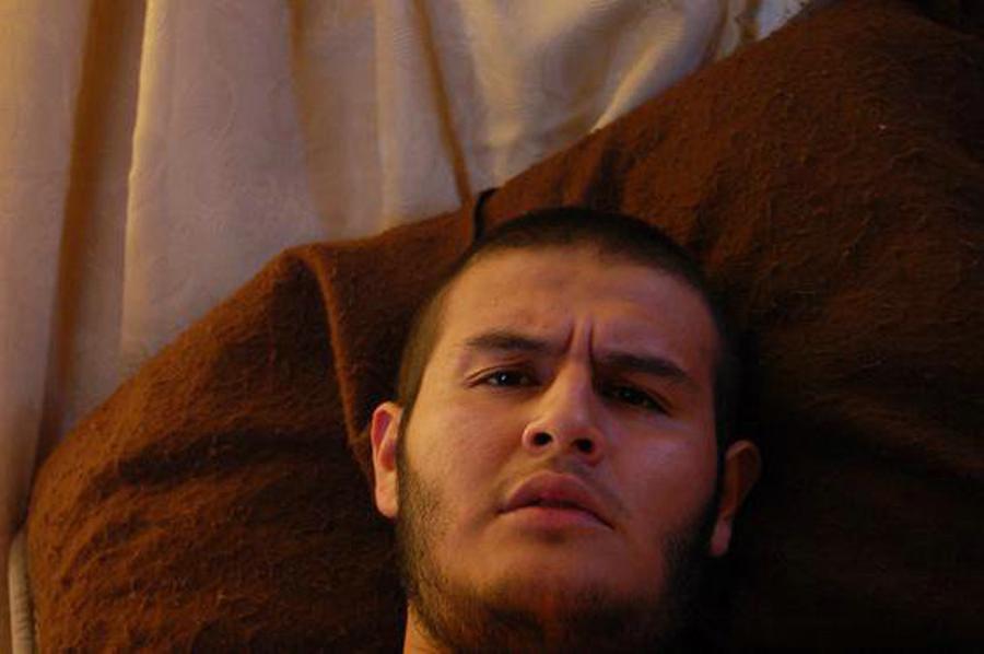 16P Horny big butch flashing his cock