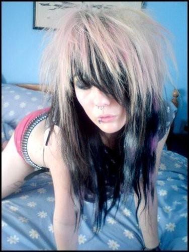 13P Sweet Emo Girlfriends Exposing Soft Pale Flesh Mounds