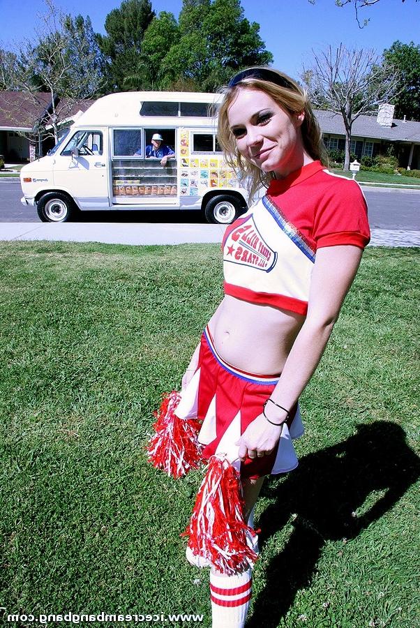 14P Teen gets turned on when guy rubs her tits with ice cream