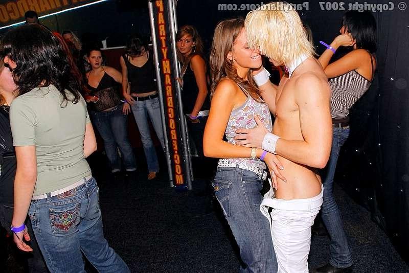 20P Girls are curious for a big black strippers dick at a party