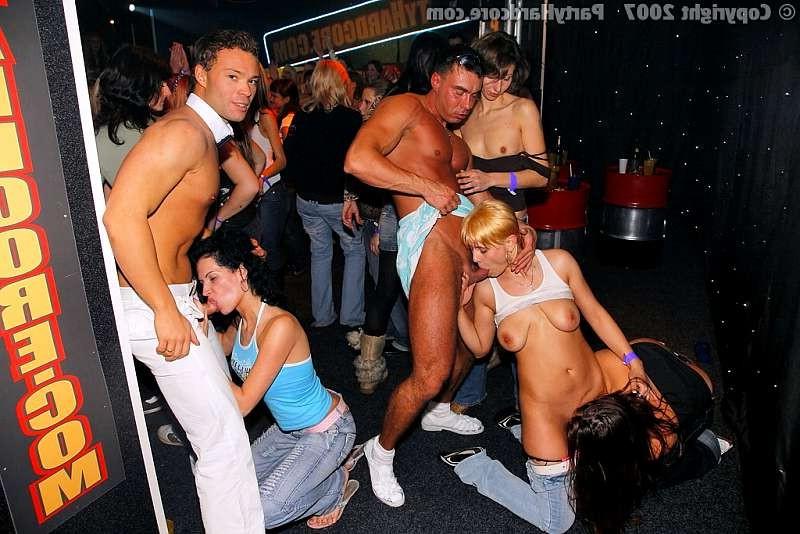 20P Girls are curious for a big black strippers dick at a party