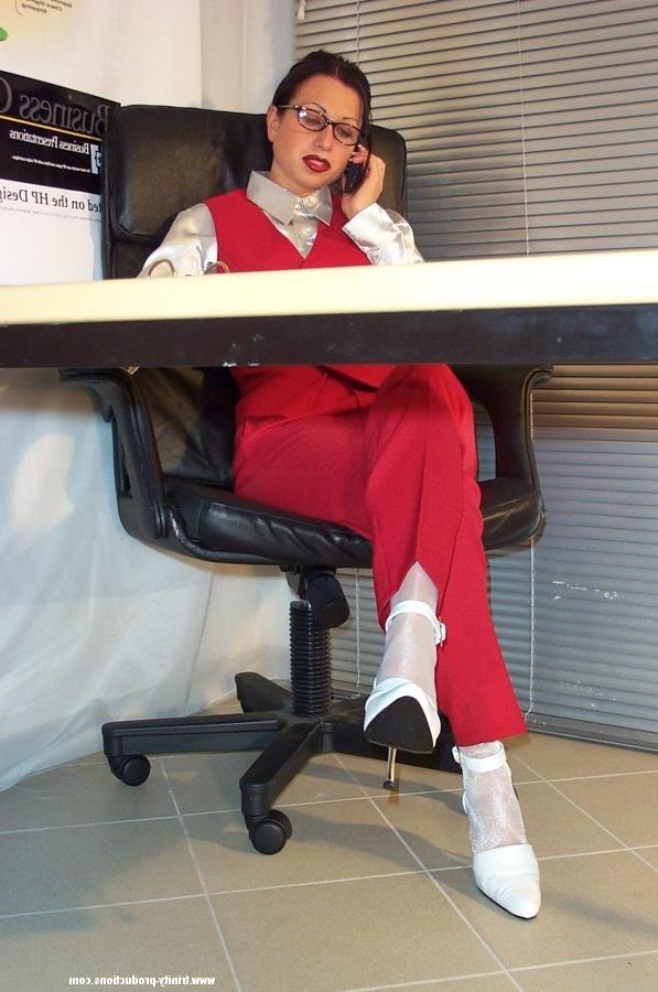 12P Office Trinity leg dominating her coworker
