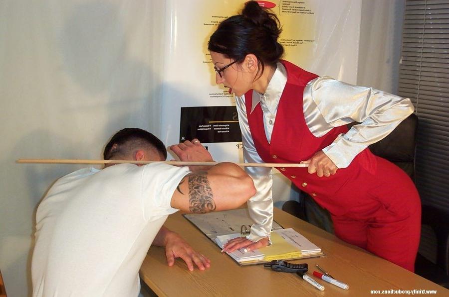 12P Office Trinity leg dominating her coworker