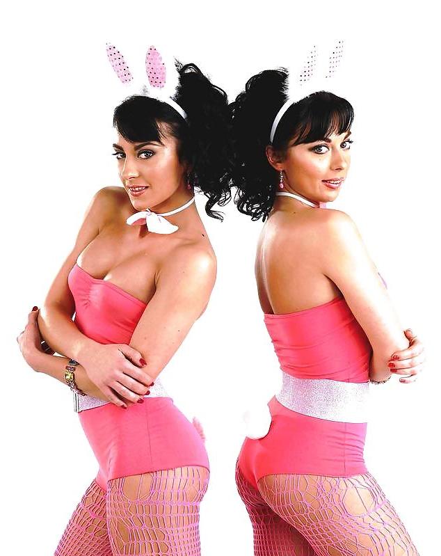 18P Cheeky girls in stockings