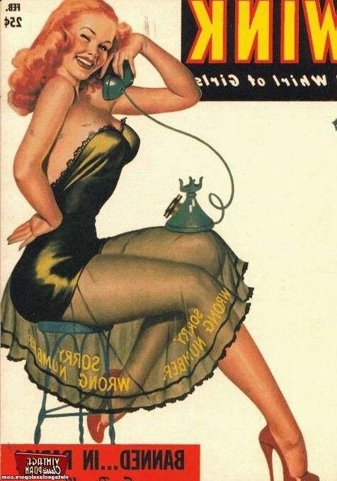 12P Several erotic vintage magazine cover babes getting naked