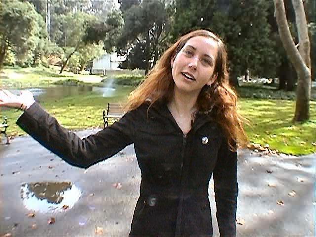 16P College Gal Flashes Lil Tits Outdoors on Campus