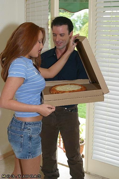 14P Lady ordered  a large sausage pizza are y hungry