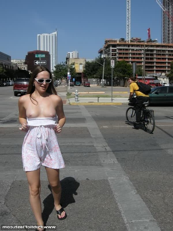 16P Talked into flashing her tits n pantyless upskirts