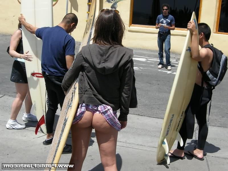 16P Tricked Into Flashing Natural Tits and Cute Booty