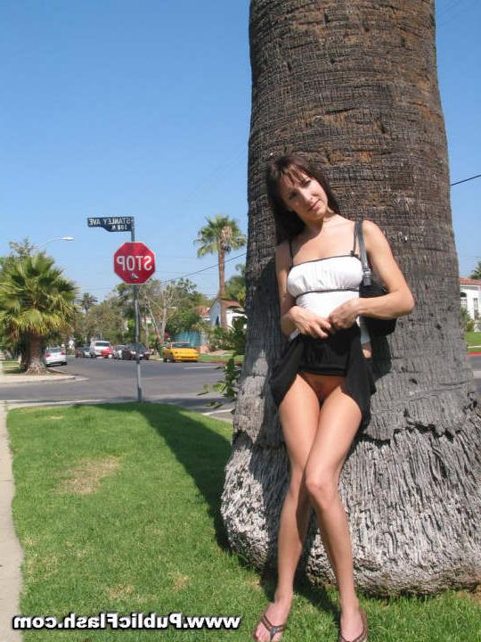 16P Dumb Leggy Chick Tricked Into Flashing Her Tits and Pink Bits