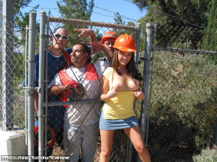16P Cute Busty Brunette Tricked Into Flashing Big Tits
