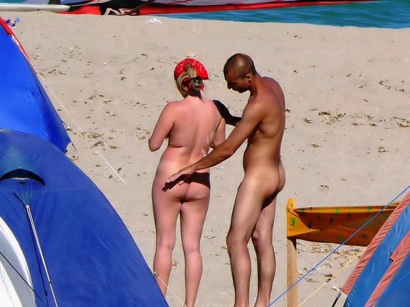 12P Nude people hanging out on the beach
