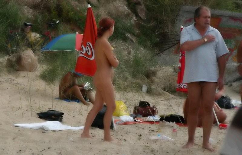 12P Nudists having fun on the beach