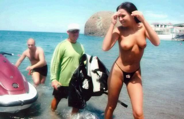 12P Nudists having fun on the beach