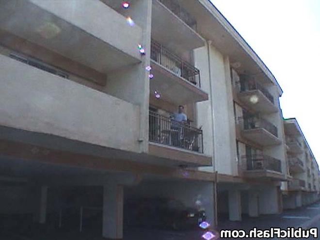 16P Big Bouncy Boobs Flashed For Happy Neighbors Outdoors on Balcony
