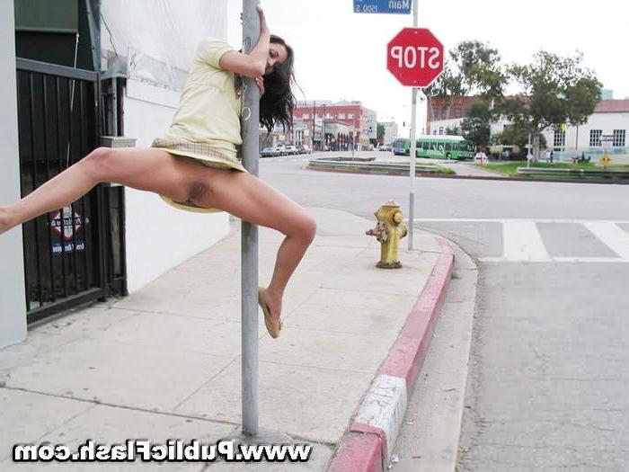 16P Upskirt and Bare Tits Flashing Fun on Main Street