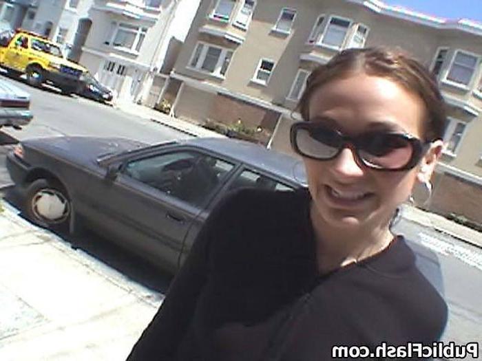 16P Nicolette Flashes Her Own Neighbors Out On the Street