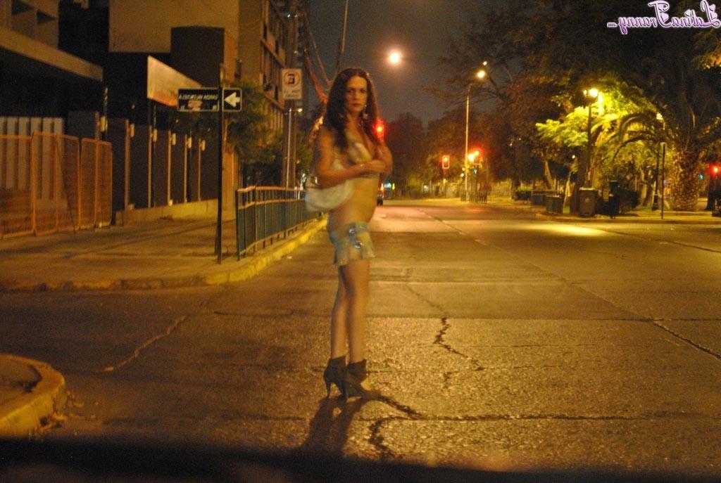 12P Nikki posing as a street prostitute
