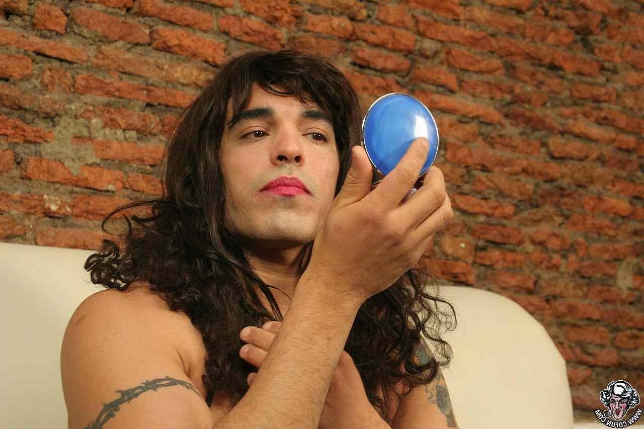 15P Cross dresser getting dolled up