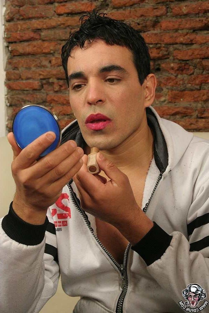 15P Cross dresser getting dolled up