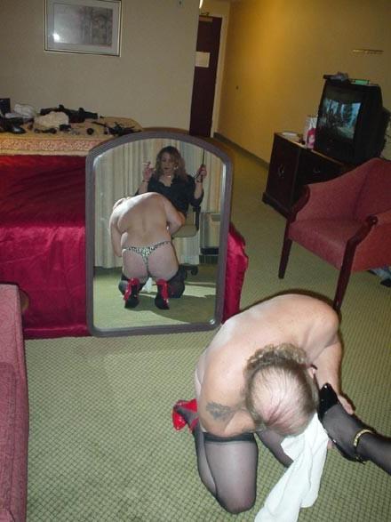 15P Dominant crossdresser submitting a sissy slave