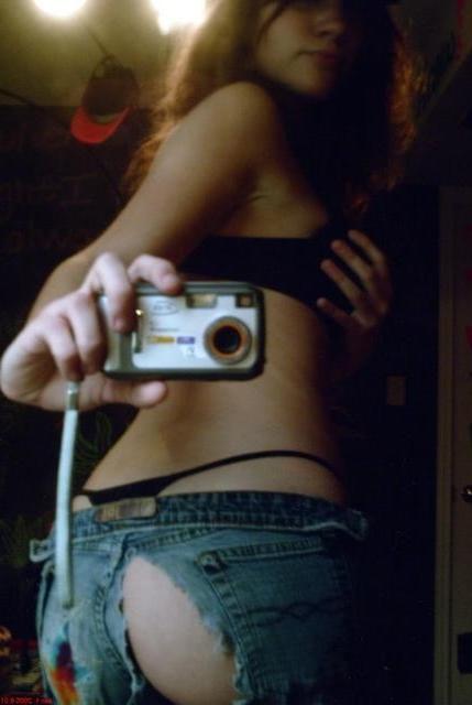 10P Frisky lady spied when shooting her naked boobs