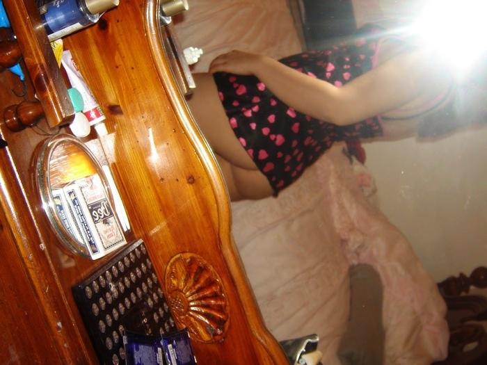 8P Asian girl parades in really small underwear