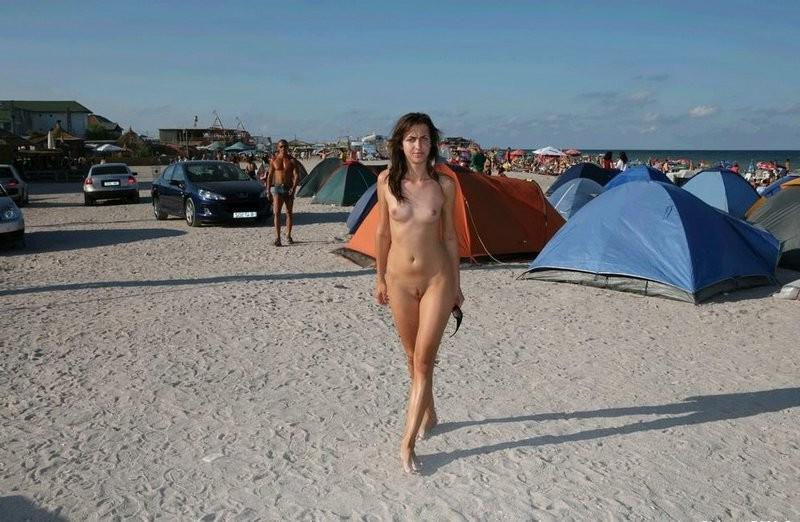 12P Nude nudists relaxing on the beach