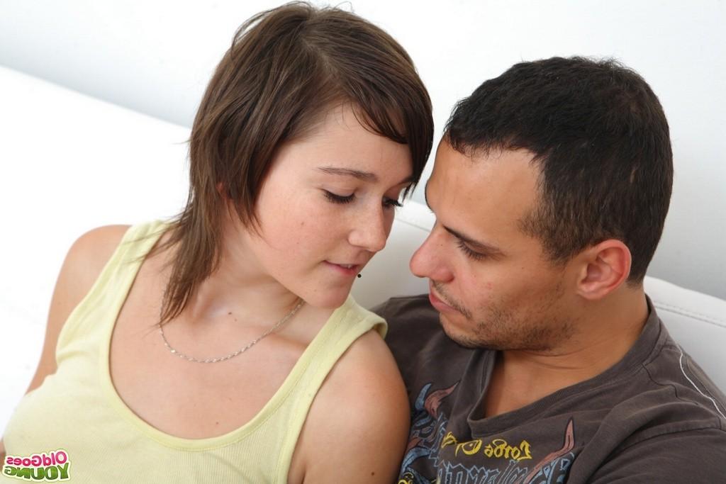 16P Inna experiences what it's like to have an old dude sucking her tits 