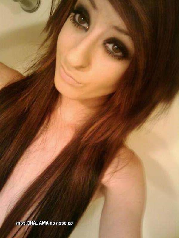 15P Lovely emo rocker teens teasing in panties