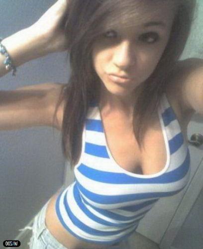 15P Horny selfshot emo teens teasing in panties