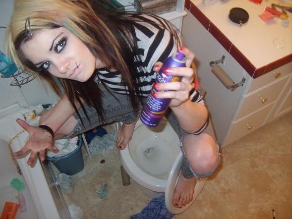 15P Pierced amateur alternative emo teenie girlfriends