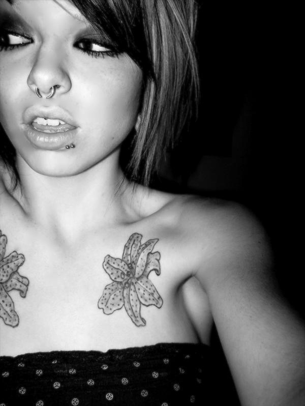 15P Tattooed emo teen girlfriends in panties