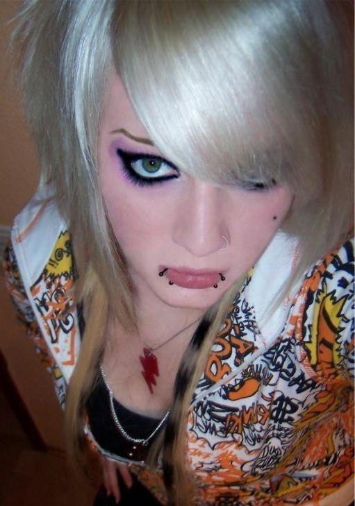 15P Tattooed emo teen girlfriends in panties