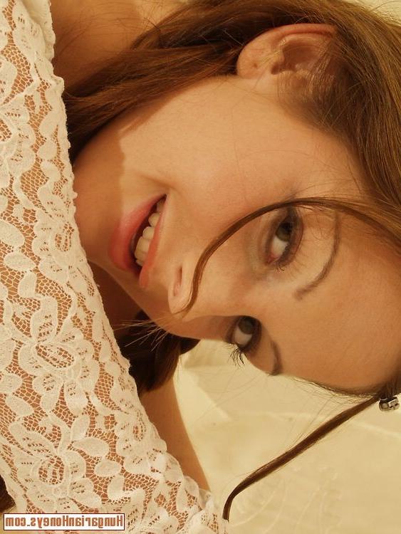 15P Beautiful pigtail women plays with her white panties and fingers her pussy
