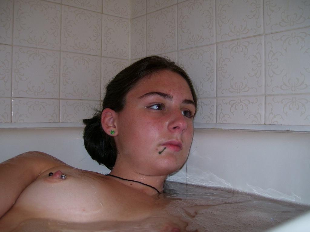 15P Self shooting emo teen girlfriend with tiny tits
