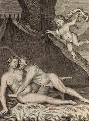 25P Erotic drawings of 19th century