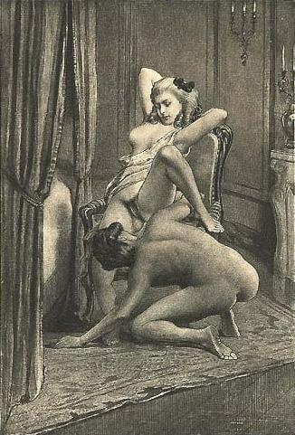 25P Erotic drawings of 19th century
