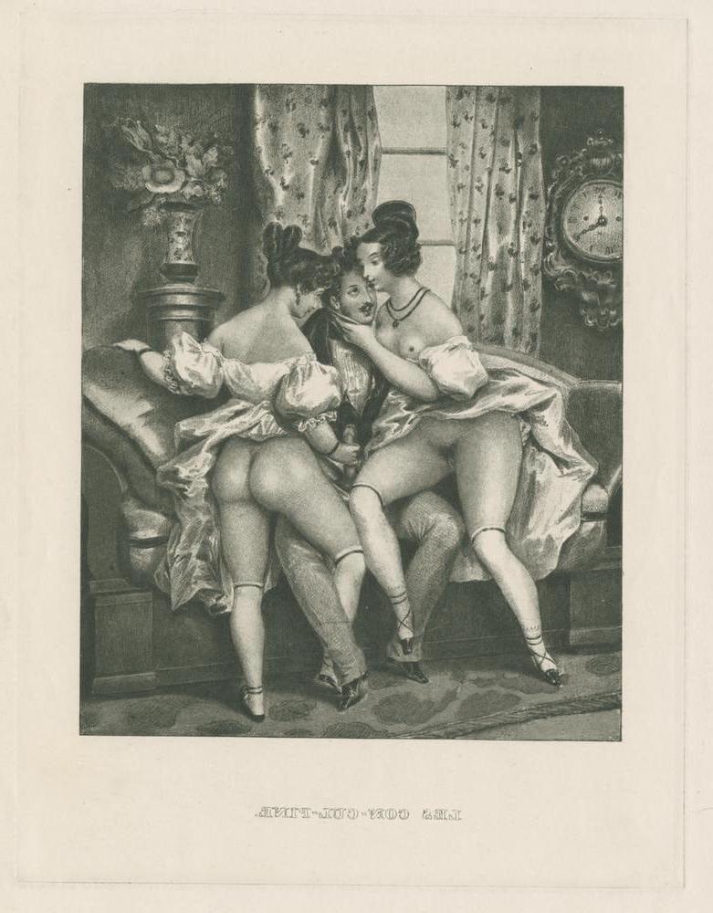 25P Erotic drawings of 19th century