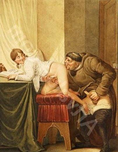 25P Erotic drawings of 19th century