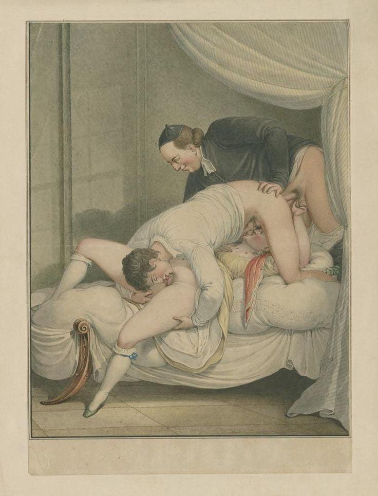 25P Erotic drawings of 19th century