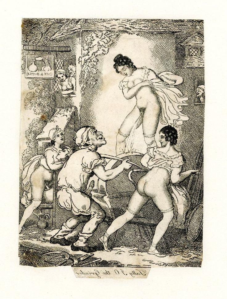 25P Erotic drawings of 19th century