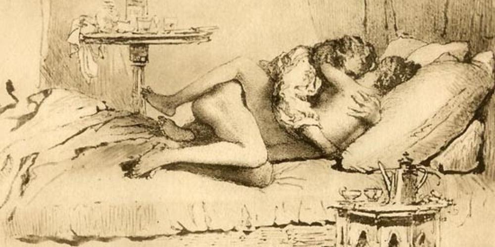 25P Erotic drawings of 19th century
