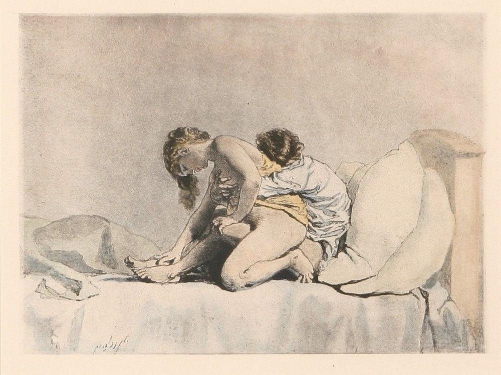 25P Erotic drawings of 19th century
