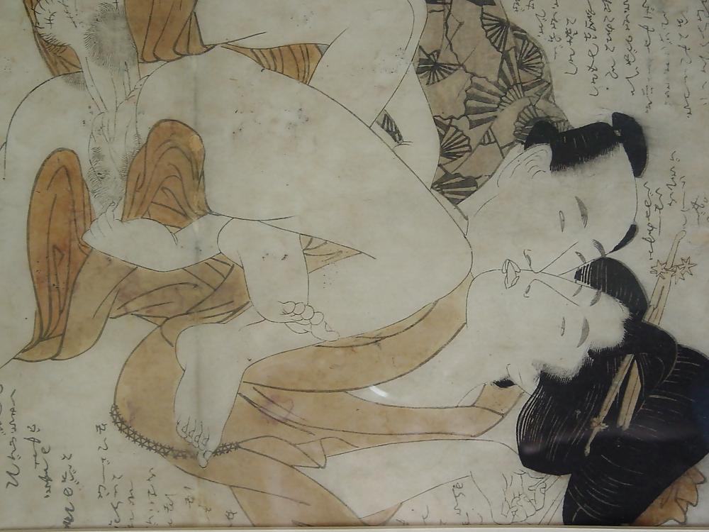 15P SHUNGA: oriental erotic prints