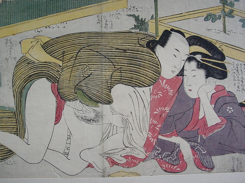15P SHUNGA: oriental erotic prints